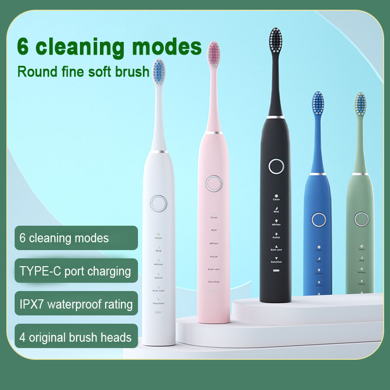 Teeth Whitening Or Tooth Whitening - Intelligente Wiederaufladbare Ultraschall-Elektrische Zahnbürste für Erwachsene