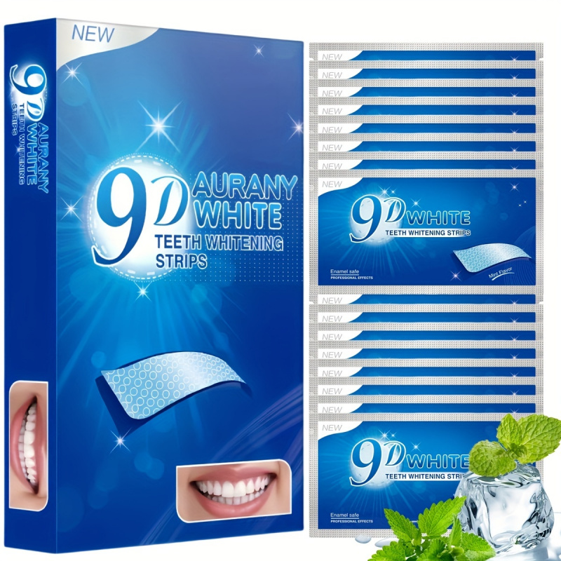 Teeth Whitening Vape - 21 Paar 9D Aurany White Zahnaufhellungsstreifen