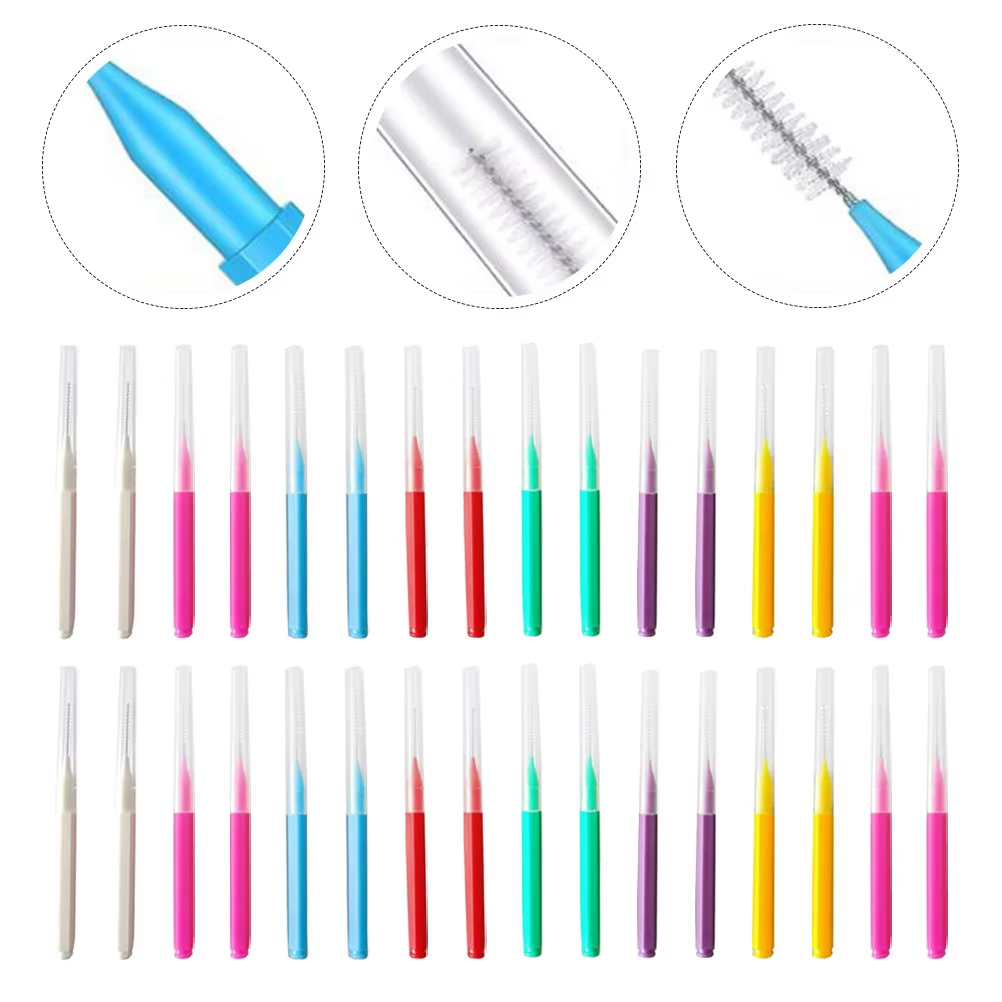 Teeth Whitening Brush - 20 Stück Interdentalbürsten-Set Gerade Orthodontische Zahnzwischenraum-Reiniger