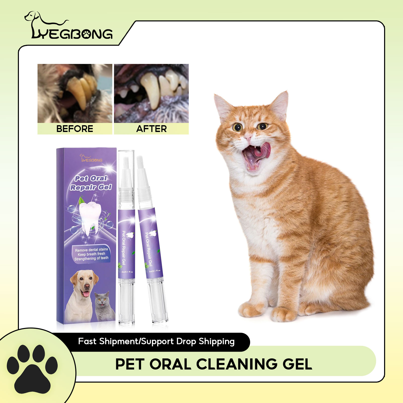 Teeth Whitening Vape - Pet Oral Repair Gel Welpen Zahnstein