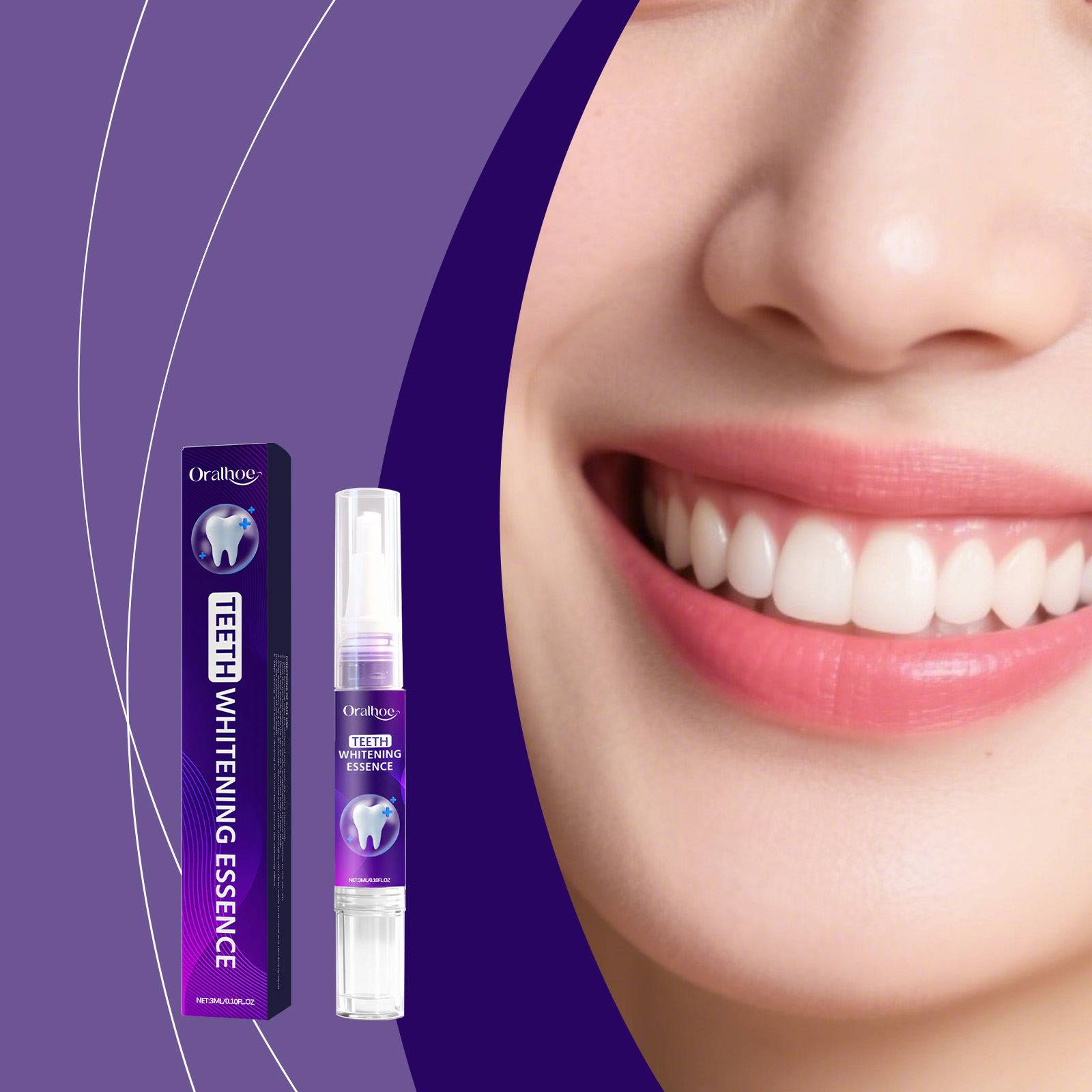 Whitening Pen Bleach - Oralhoe Zahnaufhellungsstift entfernt Flecken, Kaffee- und