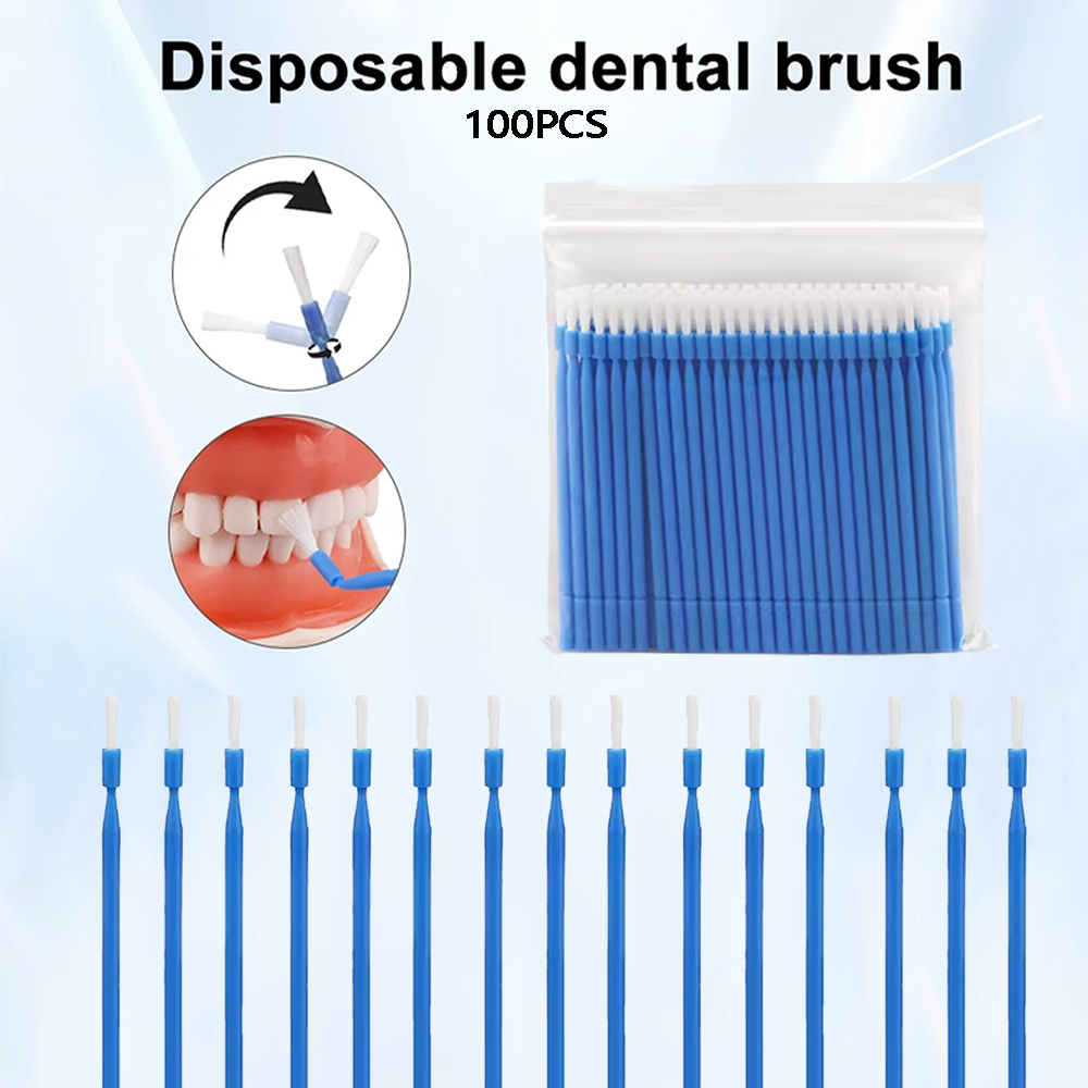 100 Stück Zahnärztliche Einweg – Teeth Whitening Brush Bewertung und Preis