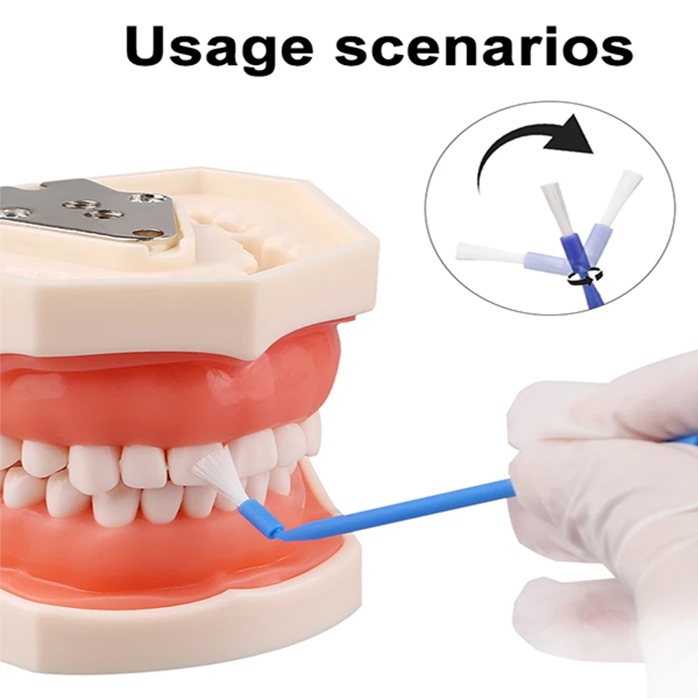 100 Stück Zahnärztliche Einweg – Teeth Whitening Brush Bewertung und Preis