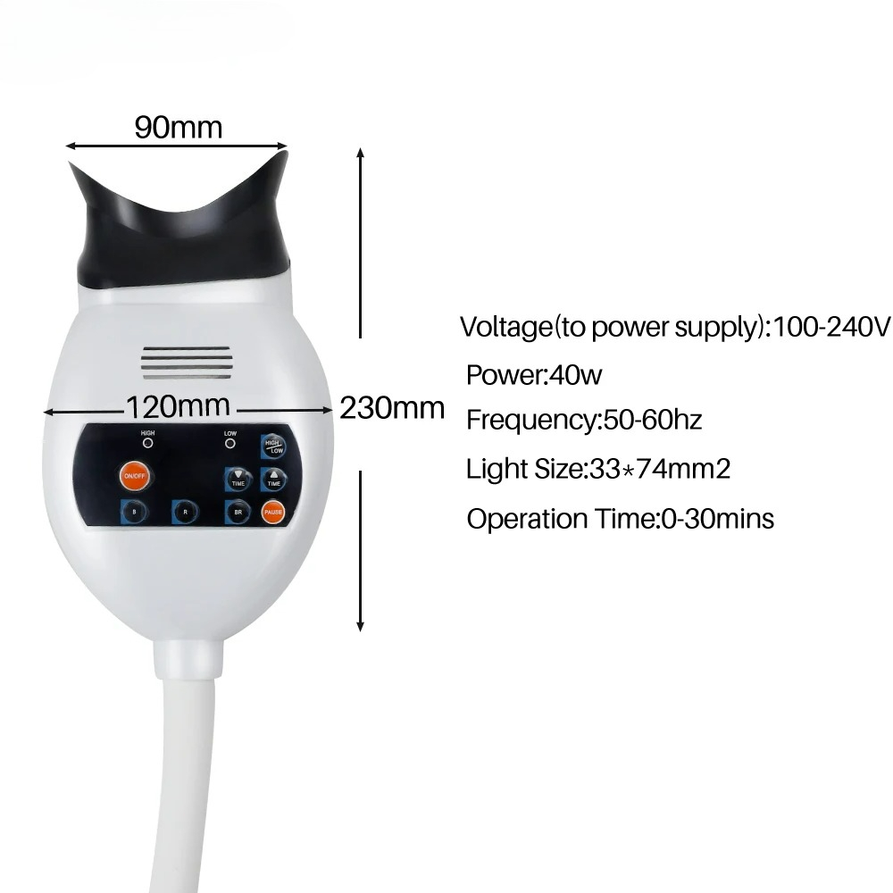 Einstellbare 3-Farben-LED-Zahn – Teeth Whitening Lamp Bewertung und Preis